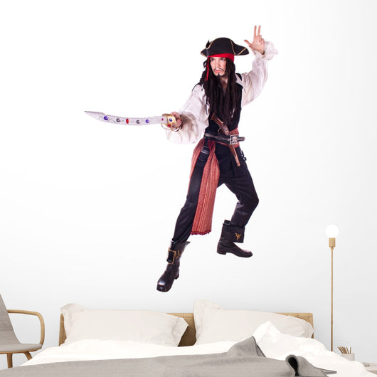 Man In Masquerade. pirate Wall Decal