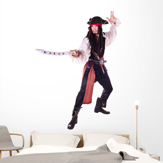 Man In Masquerade. pirate Wall Decal