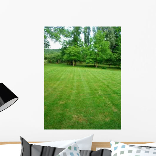 Green Grass Garden Wall Decal Design 2