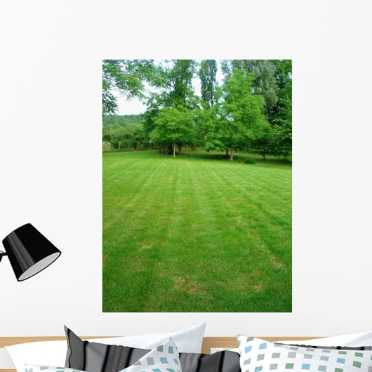 Green Grass Garden Wall Decal Design 2
