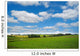 farmland with blue and cloudy sky Wall Mural