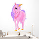 Beautiful Pink Unicorn Wall Decal