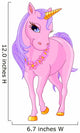 Beautiful Pink Unicorn Wall Decal