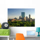 Boston Skyline Sunset Wall Decal
