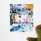 FITNESS Word Grunge Collage Wall Mural