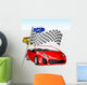 Car Racing Wall Mural