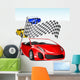 Car Racing Wall Mural