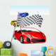 Car Racing Wall Mural