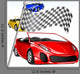 Car Racing Wall Mural