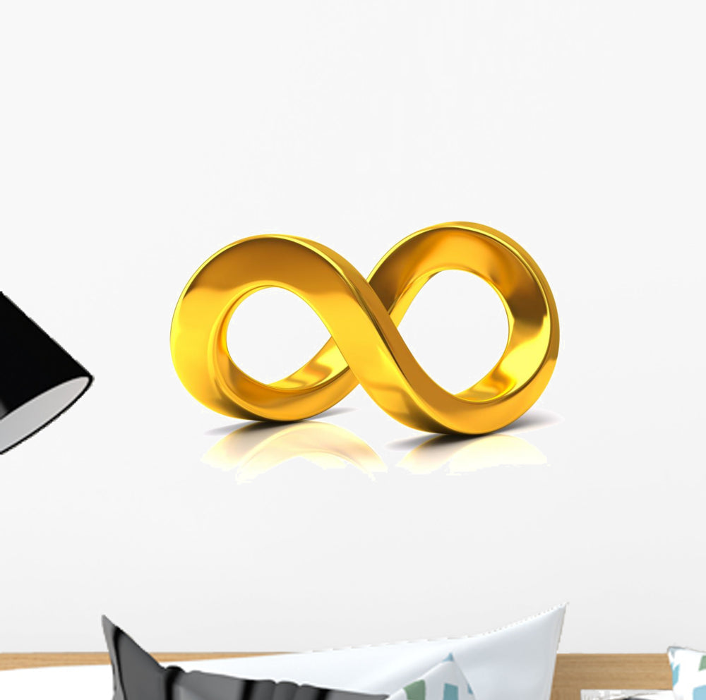 Golden Infinity Symbol – Wallmonkeys