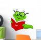 Book Worm Wall Decal