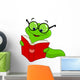 Book Worm Wall Decal