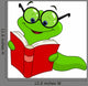 Book Worm Wall Decal