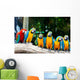 Colorful Macaws Sitting Tree