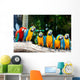Colorful Macaws Sitting Tree