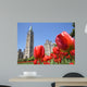 Parliament of canada, red tulips, Ottawa Wall Mural