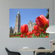 Parliament of canada, red tulips, Ottawa Wall Mural
