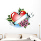 heart tattoo Wall Decal