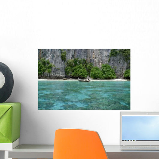 Boat Edge Cliff Wall Decal