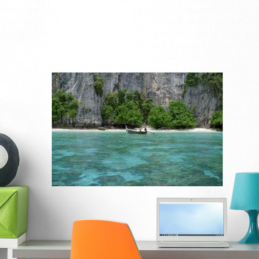 Boat Edge Cliff Wall Decal
