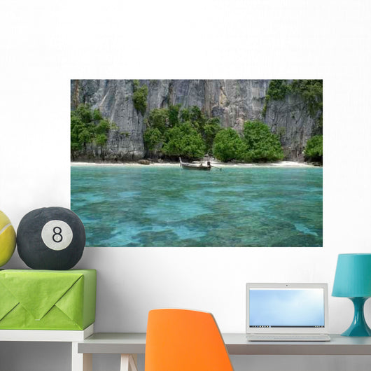 Boat Edge Cliff Wall Decal