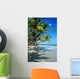 Beautiful Beach with Palm Wall Decal