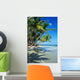 Beautiful Beach with Palm Wall Decal