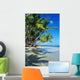 Beautiful Beach with Palm Wall Decal