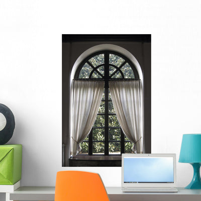 Classic Window Wall Mural shown on a wall