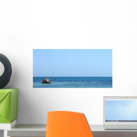Une Barque En Pleine Wall Decal