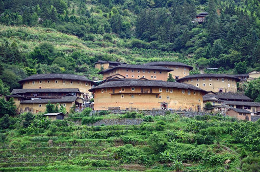Tianluokeng tulou cluster in Fujian province,China Wall Mural