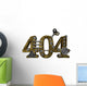 404 Error Steampunk Wall Decal