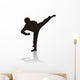 Silhouette of Martial Arts Wall Decal