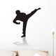 Silhouette of Martial Arts Wall Decal