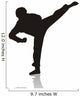 Silhouette of Martial Arts Wall Decal