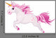 Running Unicorn Wall Decal