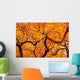 Orange Leaves Autumn Wall Decal
