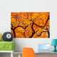 Orange Leaves Autumn Wall Decal