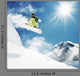 Snowboarder at jump inhigh mountains Wall Mural