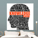 knowledge in your head Wall Decal