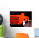 Orange Muscle Car Wall Mural