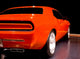 Orange Muscle Car Wall Mural