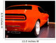 Orange Muscle Car Wall Mural
