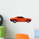 Orange Muscle Car Wall Decal