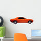 Orange Muscle Car Wall Decal