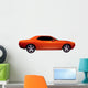 Orange Muscle Car Wall Decal