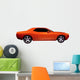 Orange Muscle Car Wall Decal