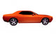 Orange Muscle Car Wall Decal