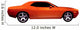 Orange Muscle Car Wall Decal