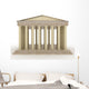Greek Marble Building White Wall Decal
